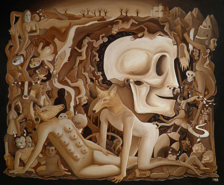 abiogenesis,   olieverfschilderij.jpg