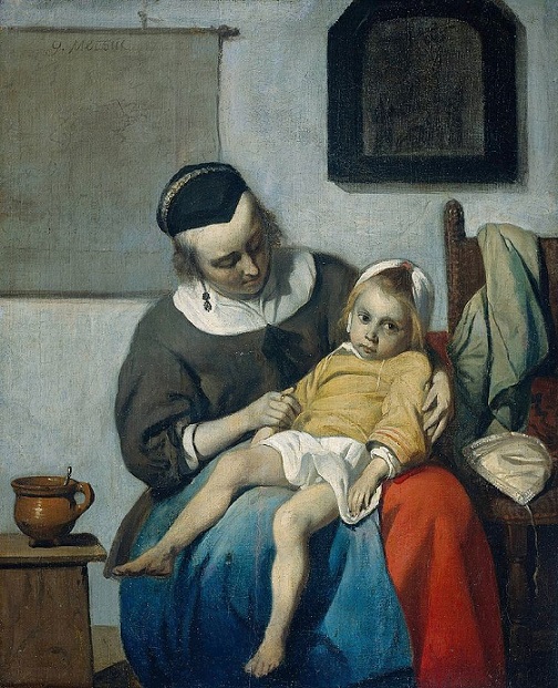 Gabriel Metsu - Het zieke kind..jpg