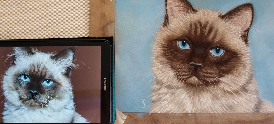 schilderij portret kat in opdracht