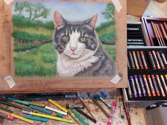 schilderij kat in opdracht katten