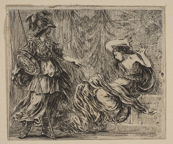 Athena betovert Arachne - Stefano della Bella