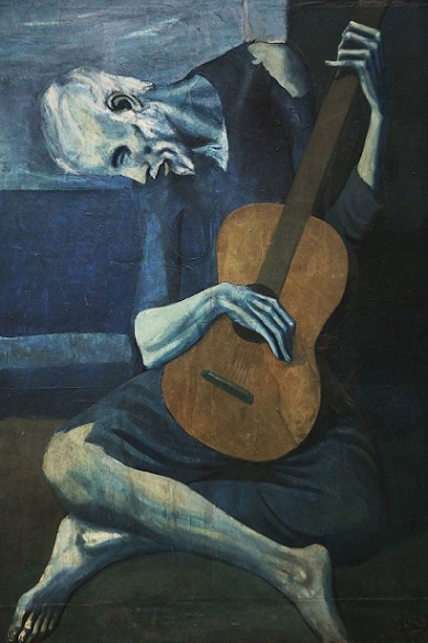 De oude gitarist Pablo Picasso