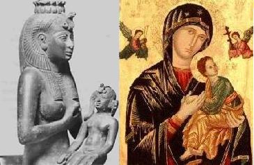 Isis en Horus -Maria en Jezus