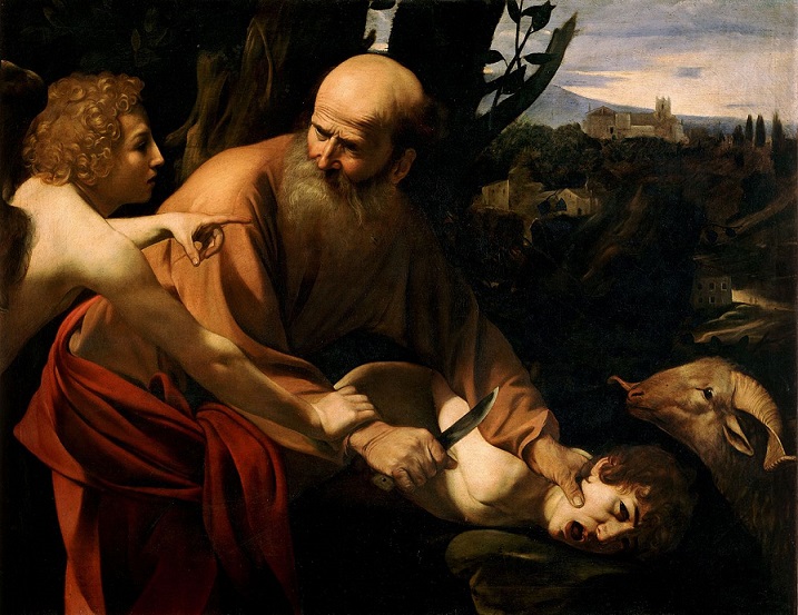 Het offer van Isaäk Caravaggio