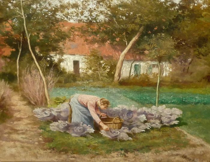 Armand de Beul in de moestuin