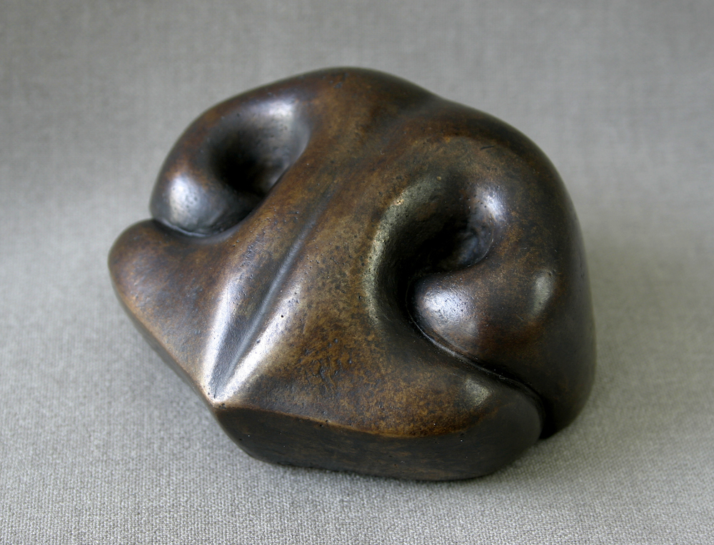 Bronzen hondenneus(deurknop of presse papier) - Marina Radius