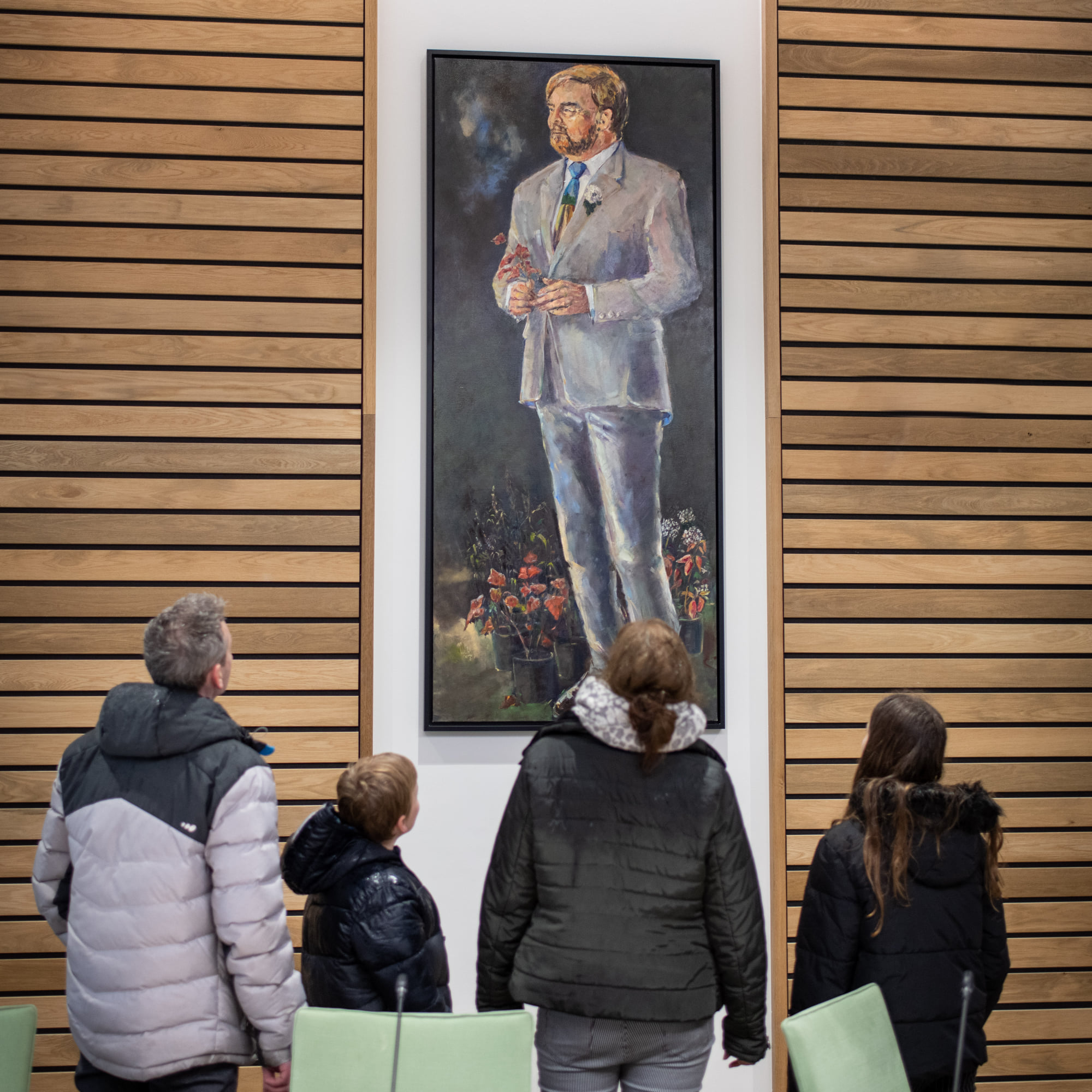 Statuurportretten koning Willem Alexander en koningin Maxima in gemeente Zundert