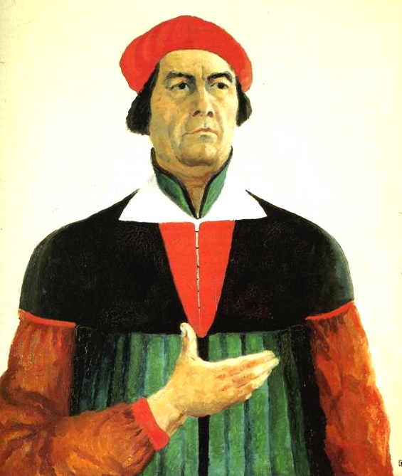 Zelfportret 1933 Russisch Museum St. Petersburg — Kazimir Malevich