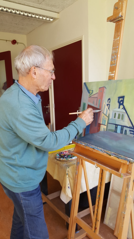 Anton Brand aan het werk