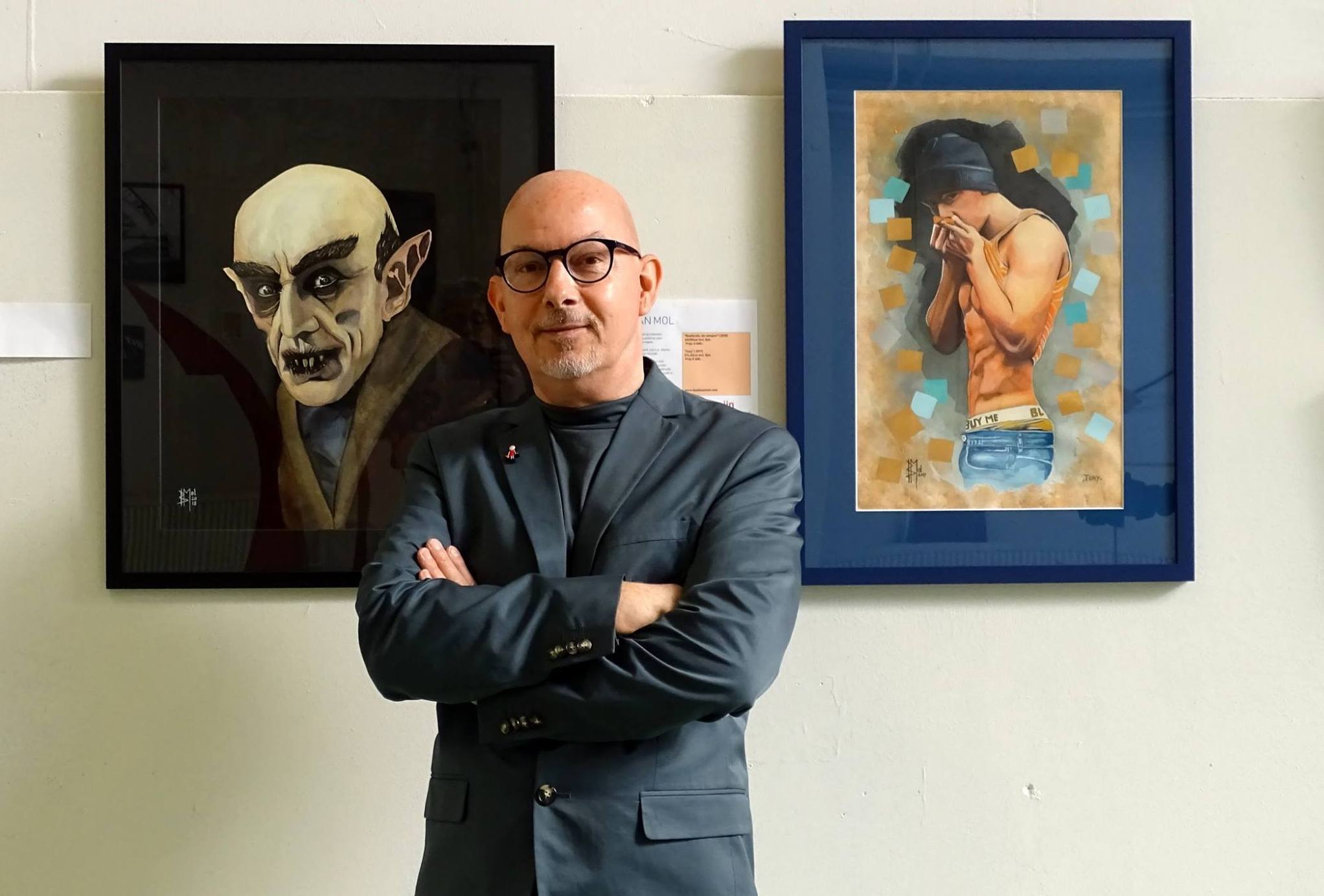 Bastiaan Mol aan het werk