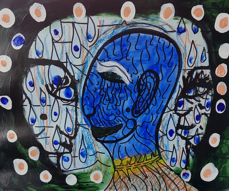 De blauwe Madonna