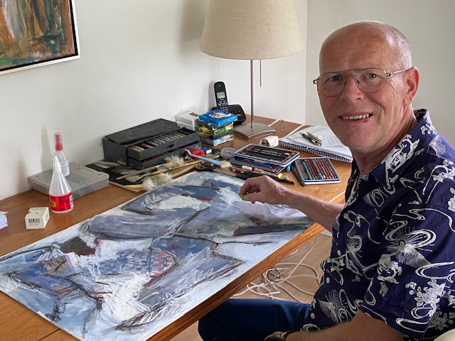 Fons Flierman aan het werk