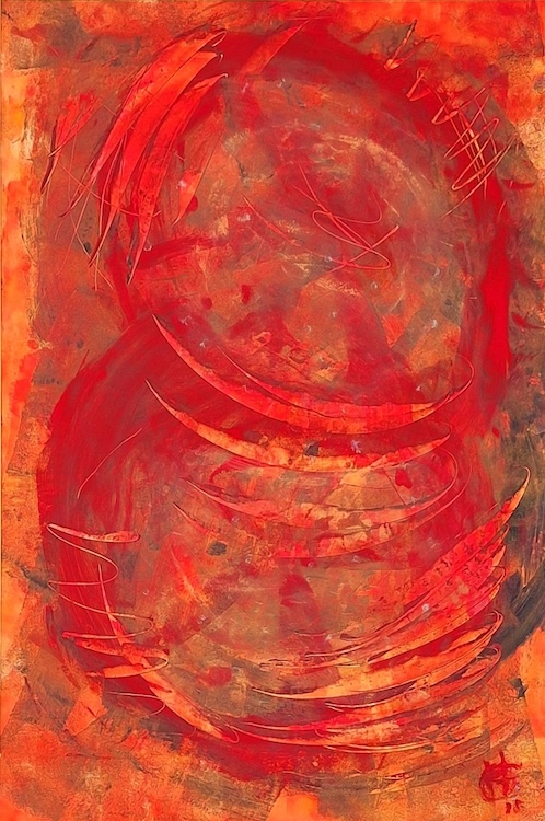 Abstract Rood - Hetty van Gool