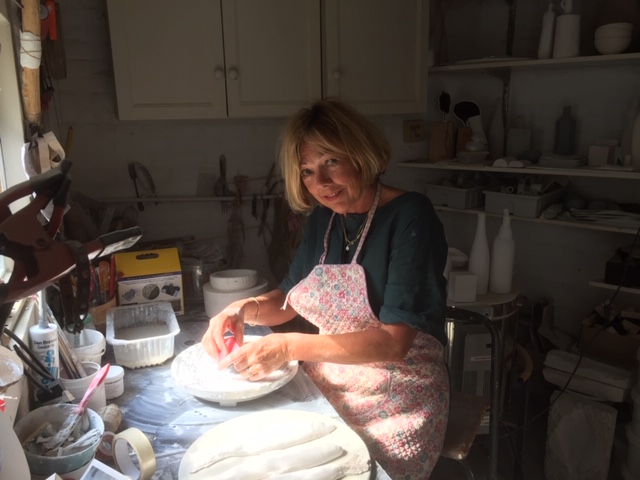 Irma Morselt aan het werk