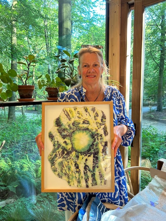 Jacolien de Jong aan het werk