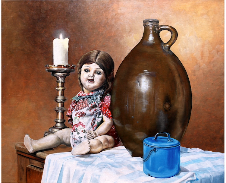 Stilleven met pop - Joop van Haren