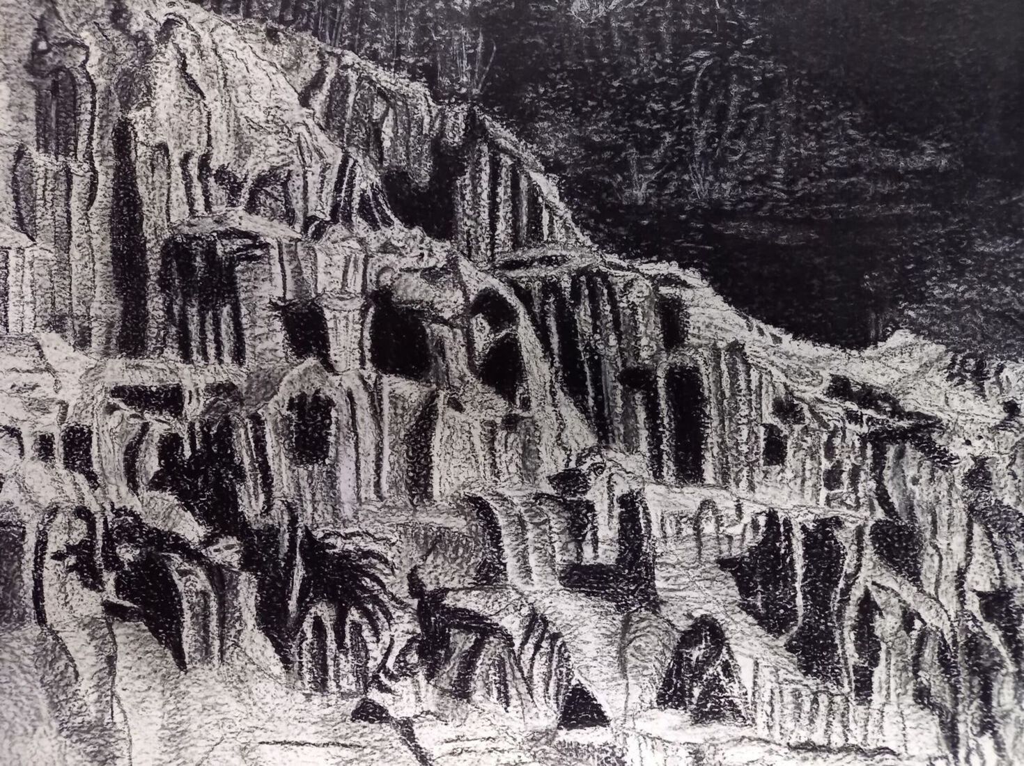 Zandverstuiving  - Loes van Unen-Kolmeijer