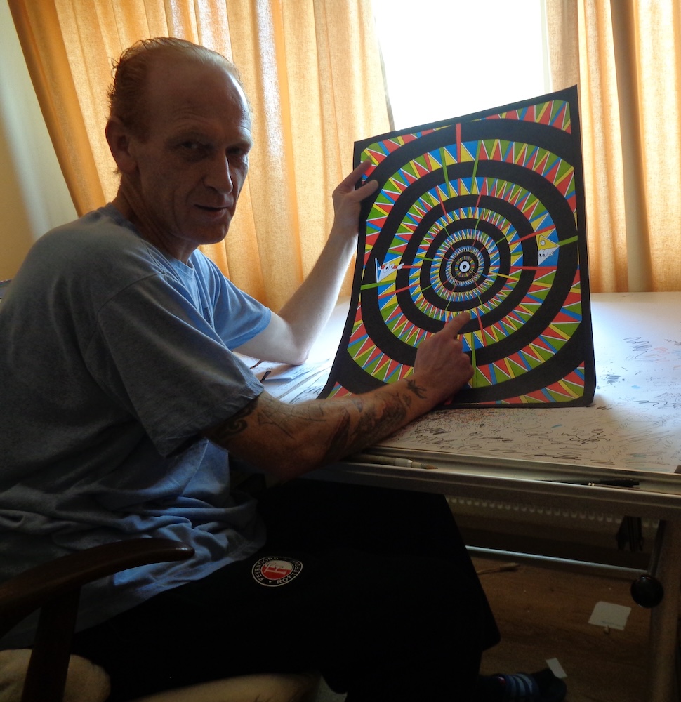 Martijn van Steenbergen aan het werk