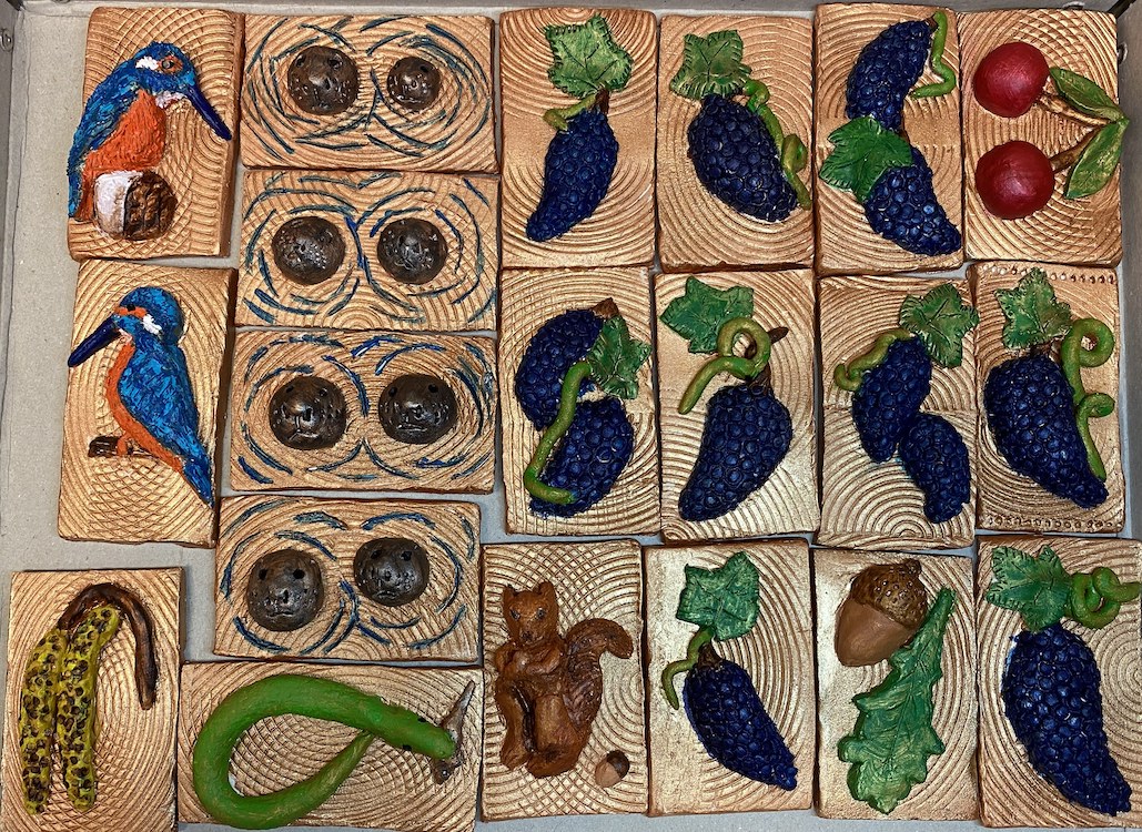 Pakje kunst Breda tegeltjes 5 x 8 cm - Peggy Scholte