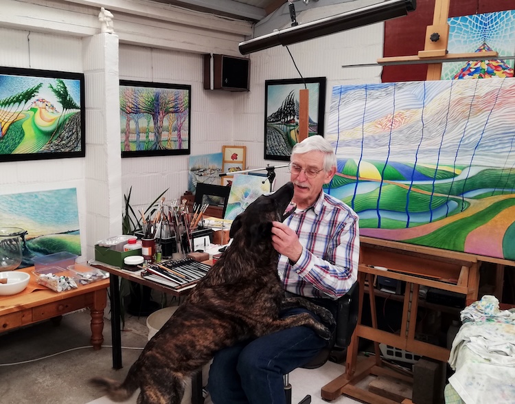 Peter van Beek aan het werk