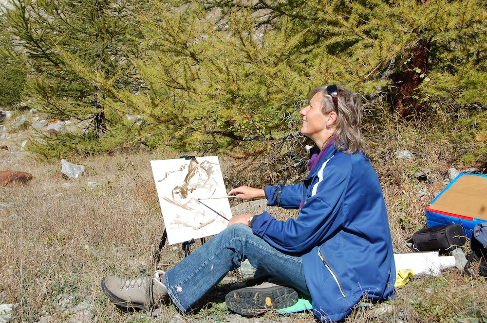 Sophie Bekkering aan het werk