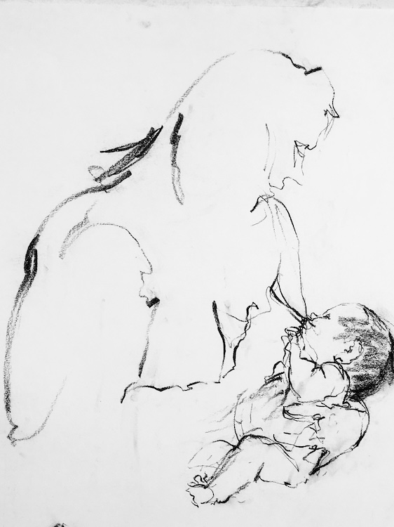 Moeder en baby — Sylvia van Berkel