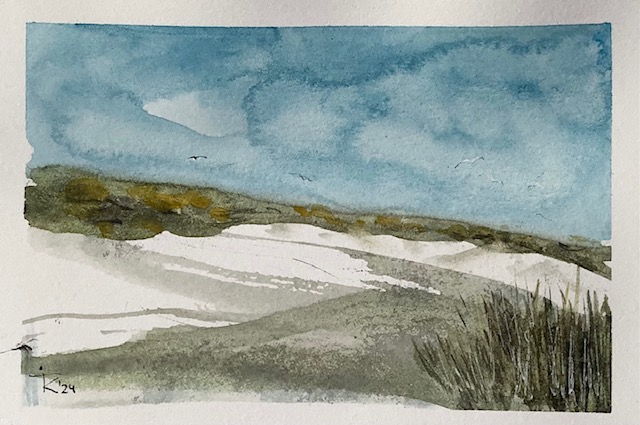 Strandimpressie - Tineke van Hout